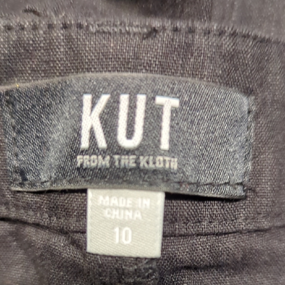 Kut from the Kloth Women's s Black Cargo Pants - Picture 4 of 7